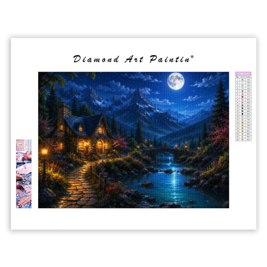 Golden Fox Meadow - Diamond Painting