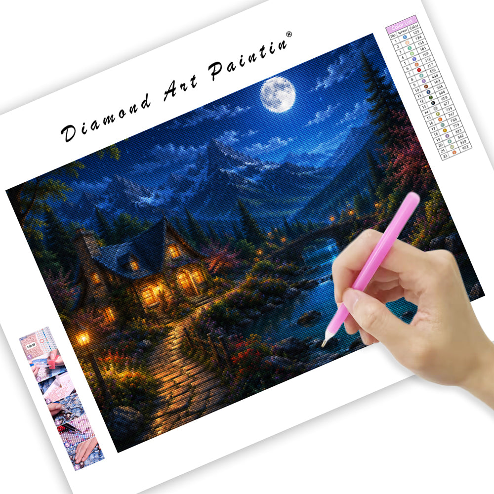 Golden Fox Meadow - Diamond Painting