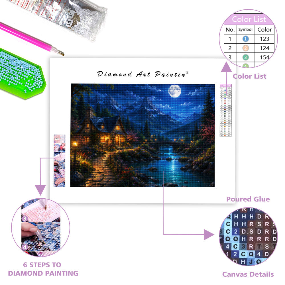 Golden Fox Meadow - Diamond Painting