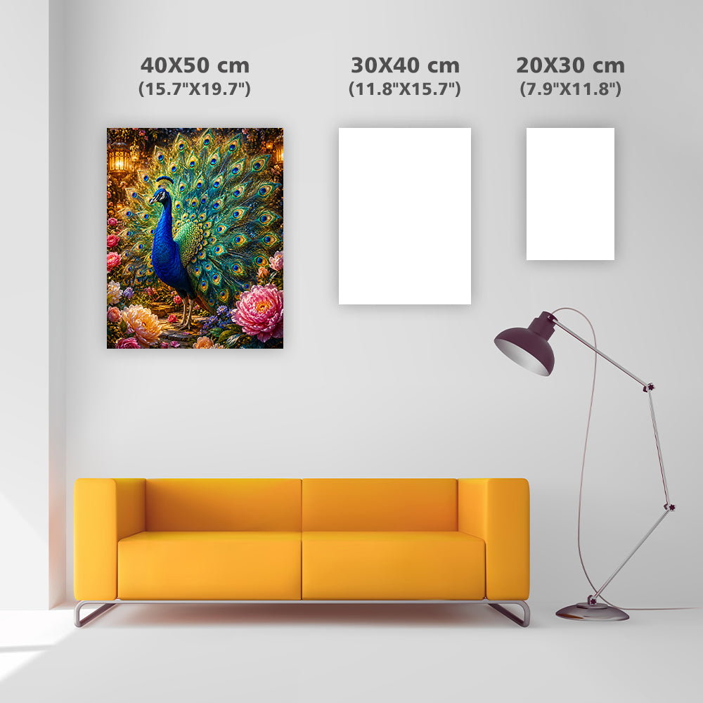 Golden Peacock - Diamond Painting