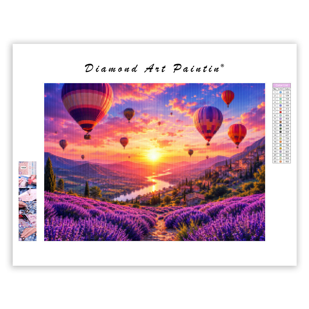 Lavender Sunrise - Diamond Painting