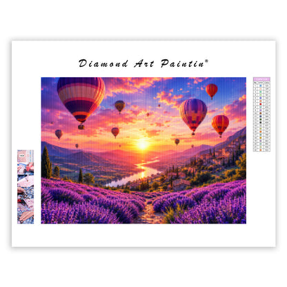 Lavender Sunrise - Diamond Painting