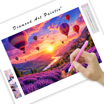 Lavender Sunrise - Diamond Painting