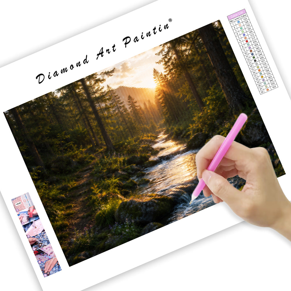 Lavender Windmill Valley - Diamond Painting