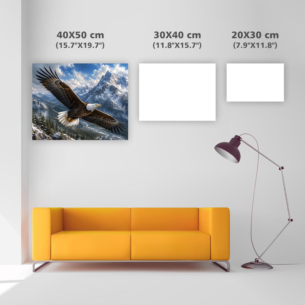 Majestic Mountain Eagle - Diamond Painting