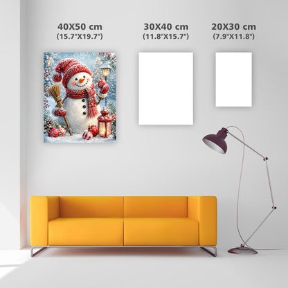 Merry Snowman Wishes - Diamond Painting