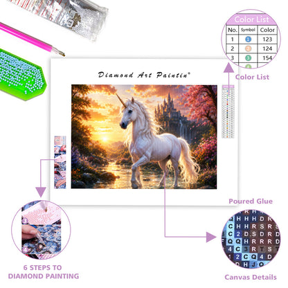 Moonlit Deer Garden - Diamond Painting
