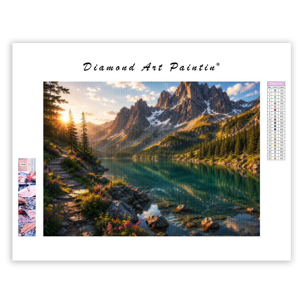 Peony Crane Garden - Diamond Painting