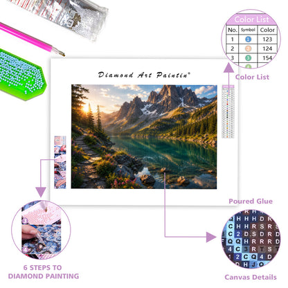 Peony Crane Garden - Diamond Painting