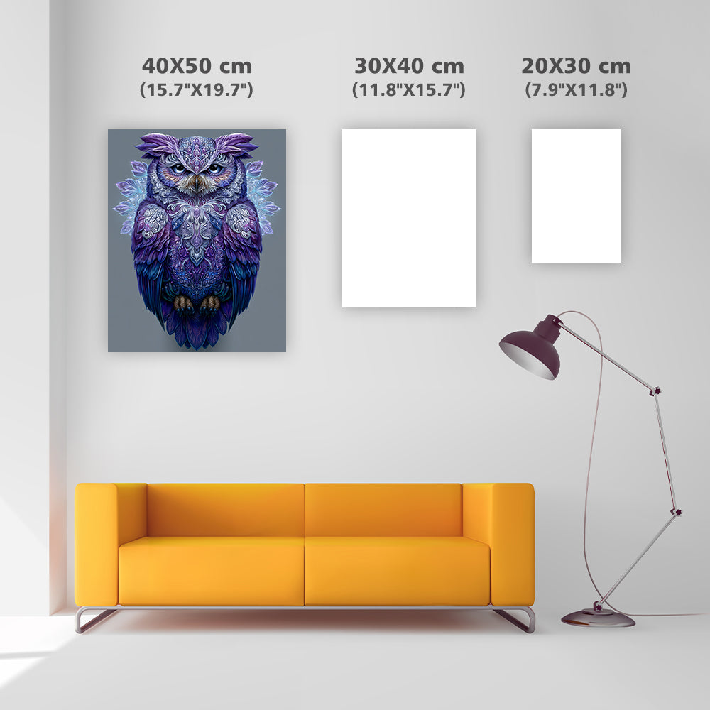 Amethyst Owl Mask - Diamond Painting