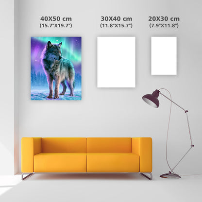 Aurora Wolf Spirit - Diamond Painting