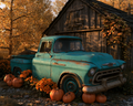 Autumn Farm Truck - Diamond Painting