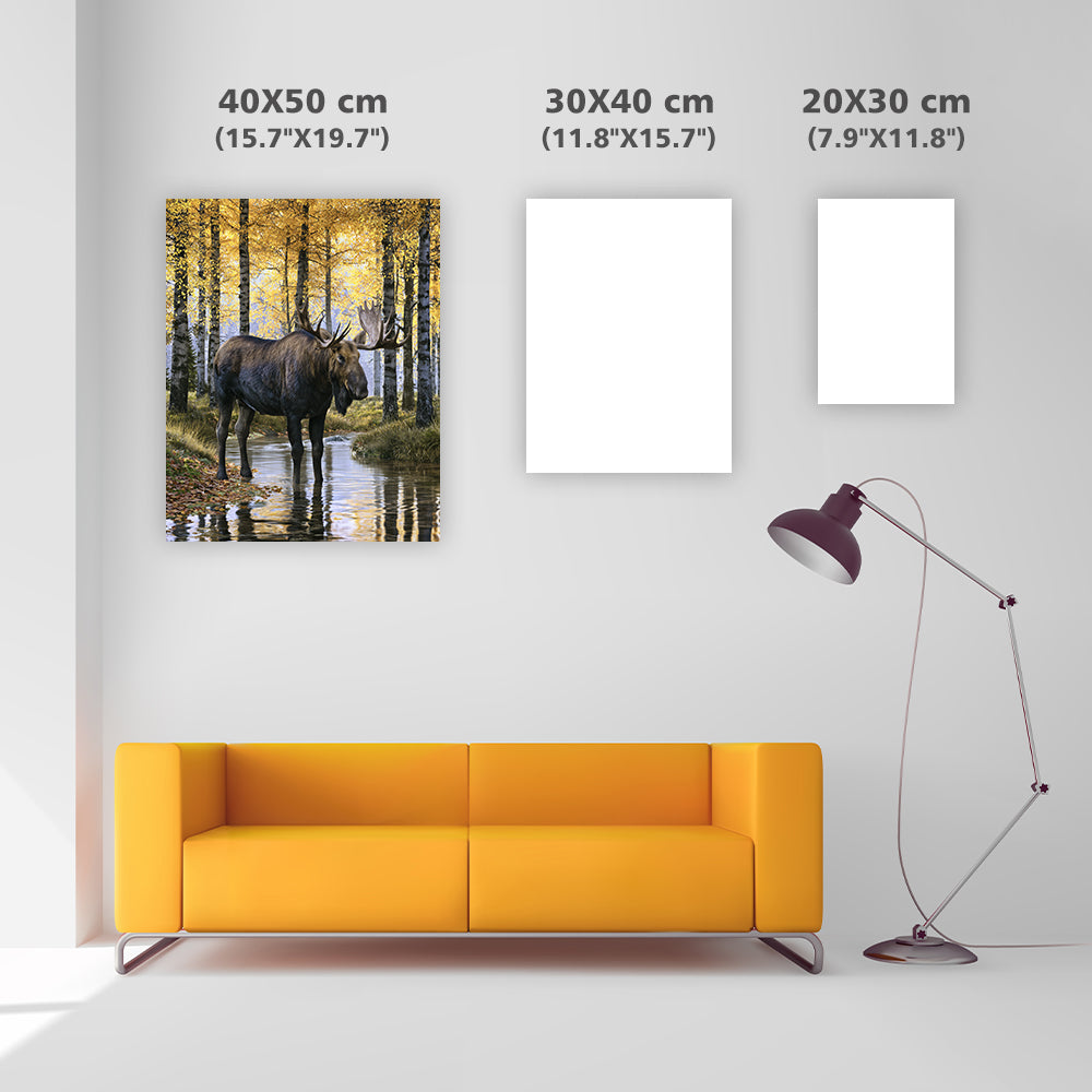 Autumn Moose - Diamond Painting