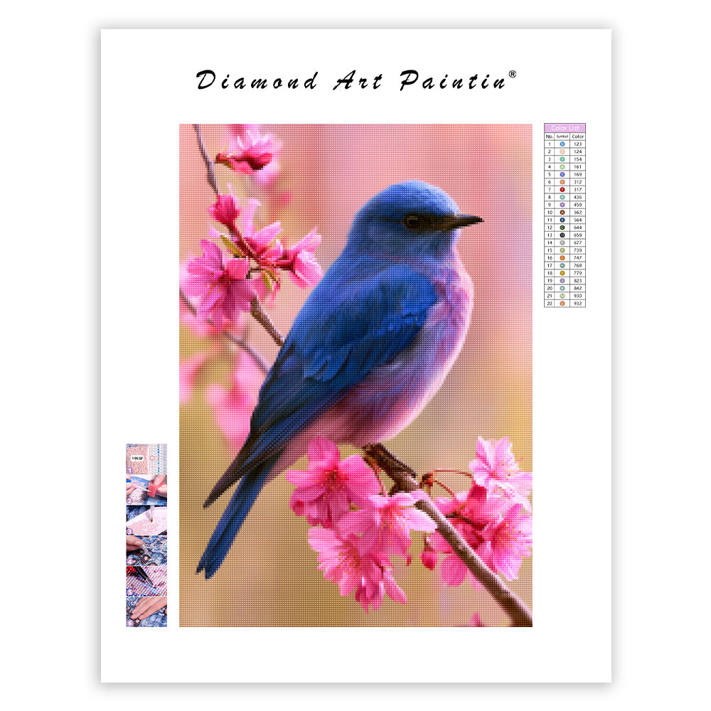 Bluebird Blossom - Diamond Painting