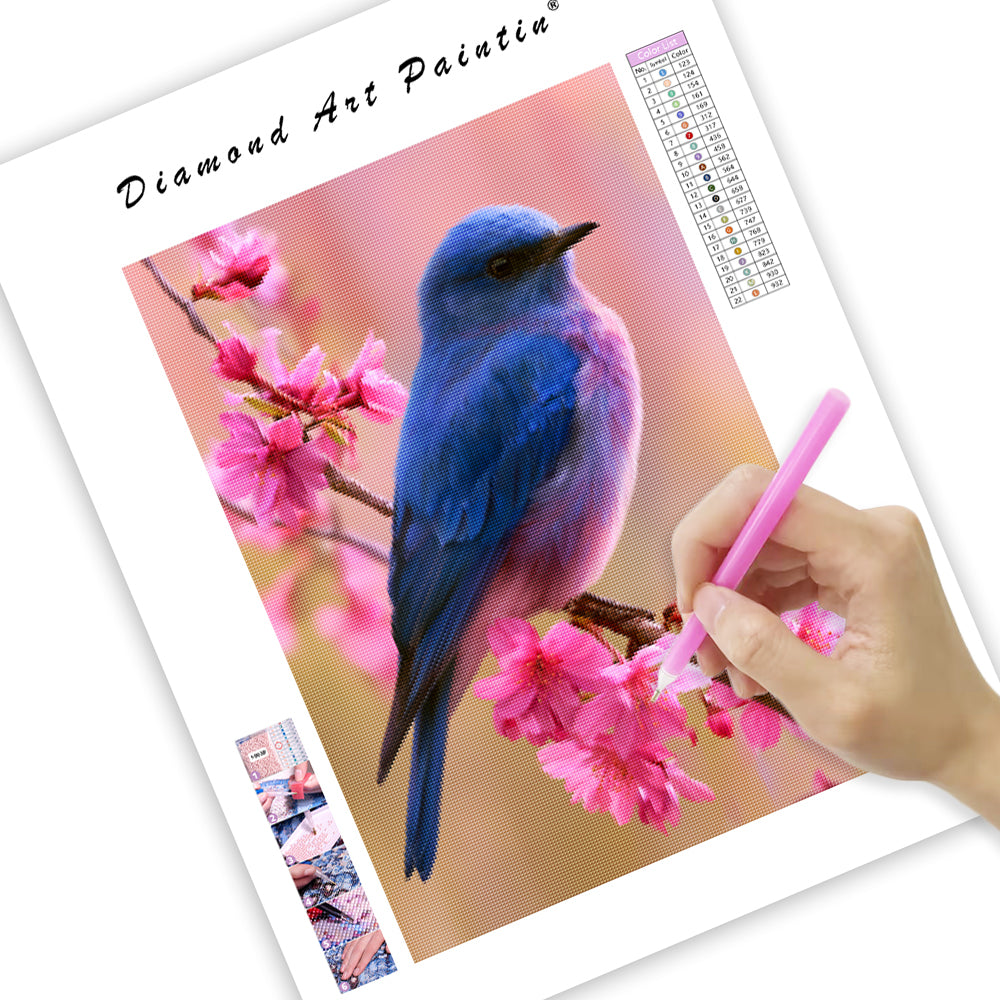 Bluebird Blossom - Diamond Painting