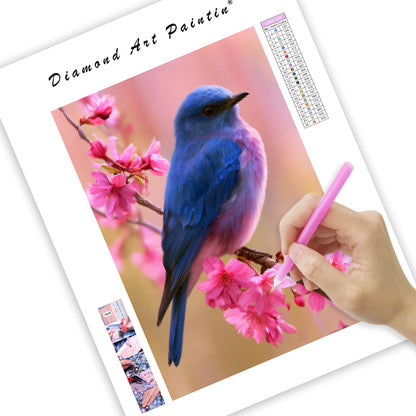 Bluebird Blossom - Diamond Painting