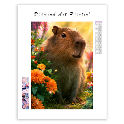 Capybara Garden - Diamond Painting