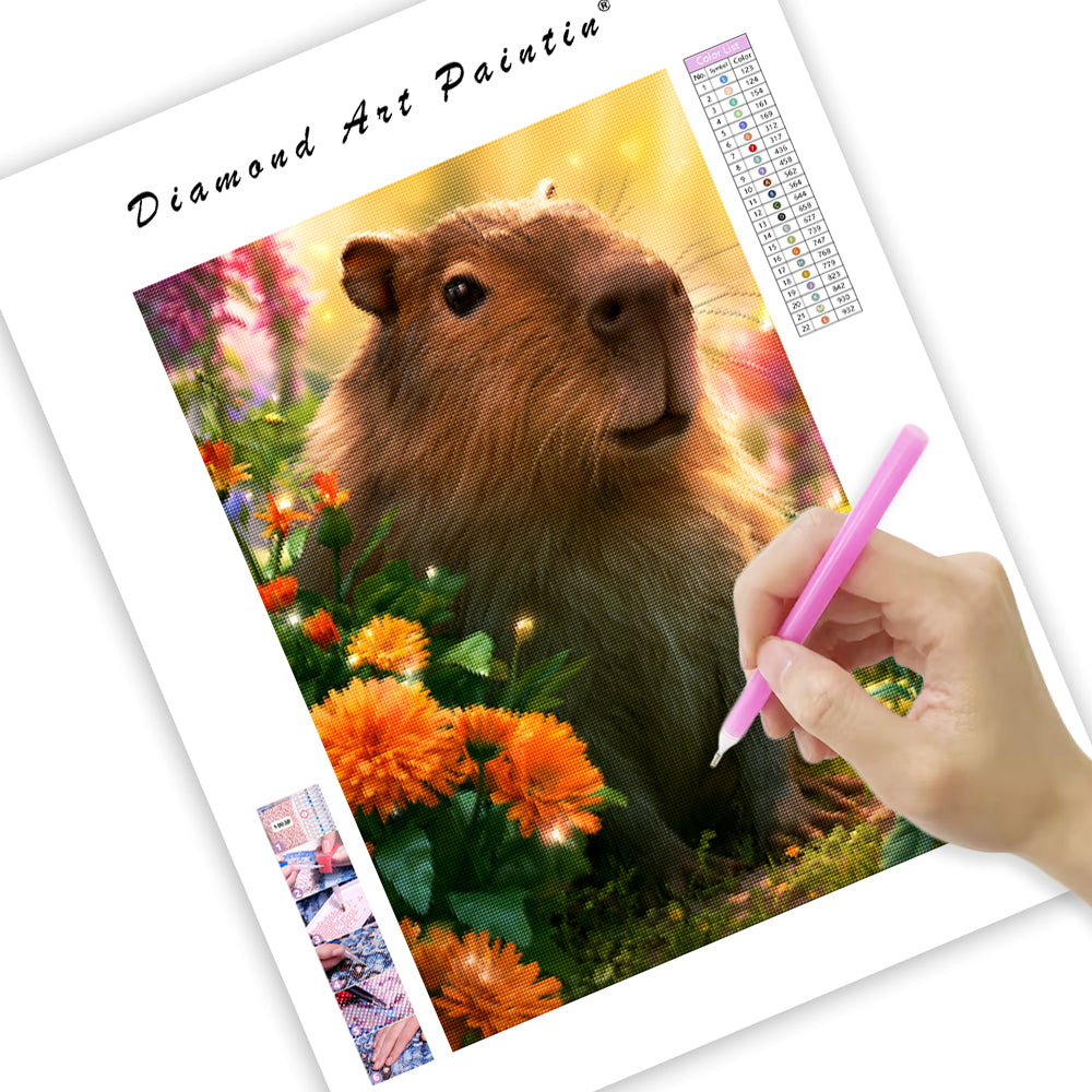 Capybara Garden - Diamond Painting