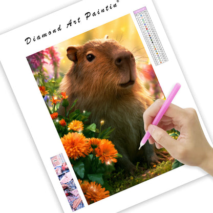 Capybara Garden - Diamond Painting