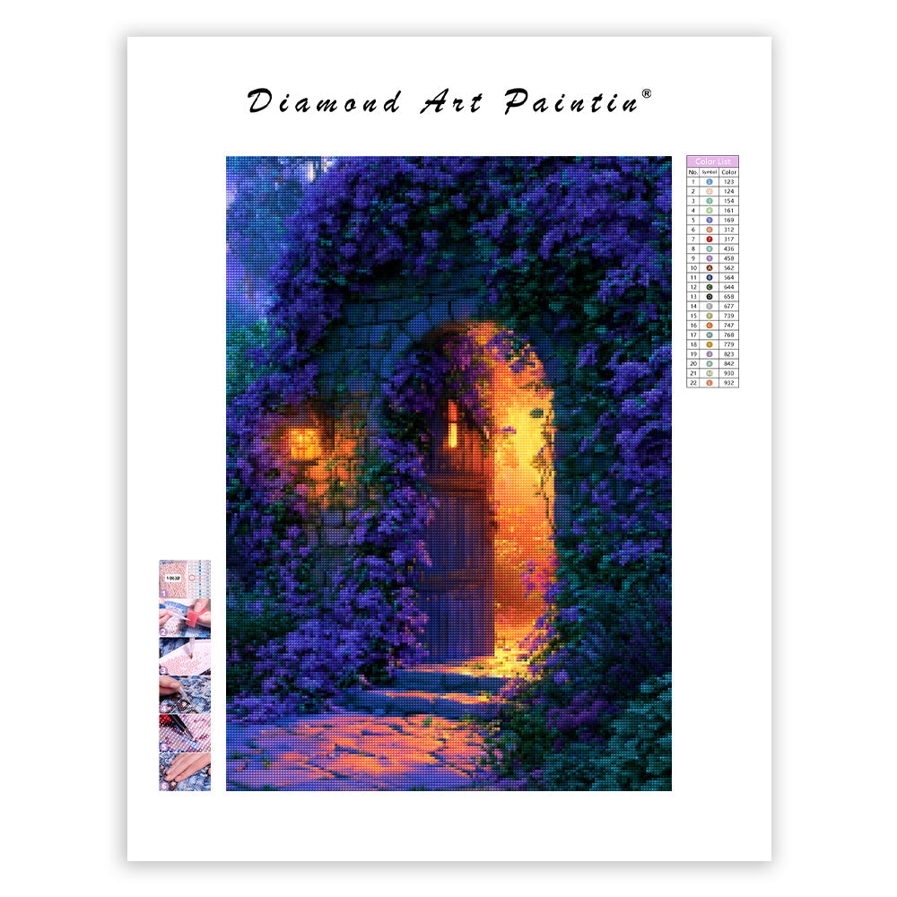 Clematis Doorway - Diamond Painting