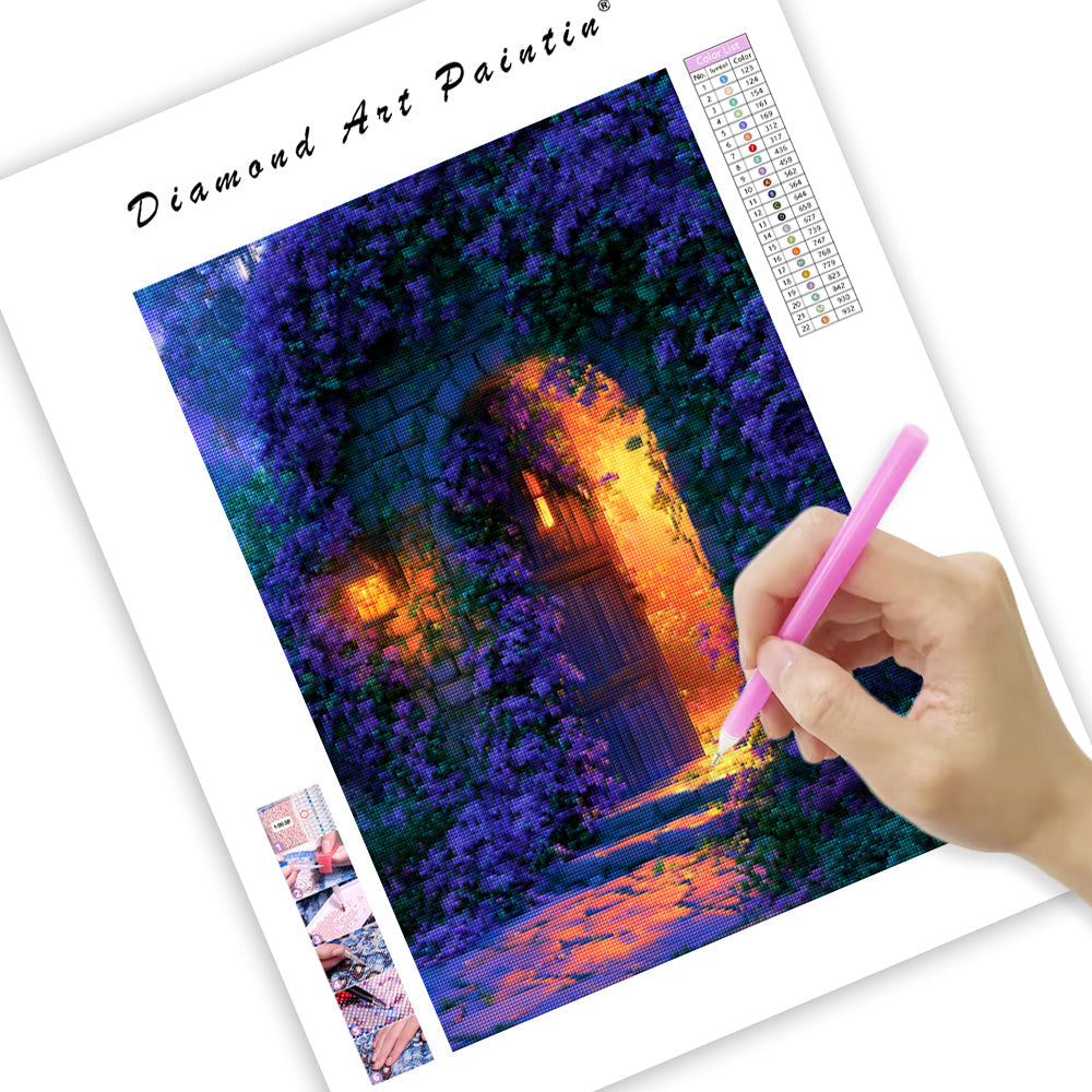 Clematis Doorway - Diamond Painting