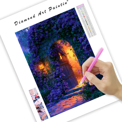 Clematis Doorway - Diamond Painting