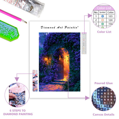 Clematis Doorway - Diamond Painting