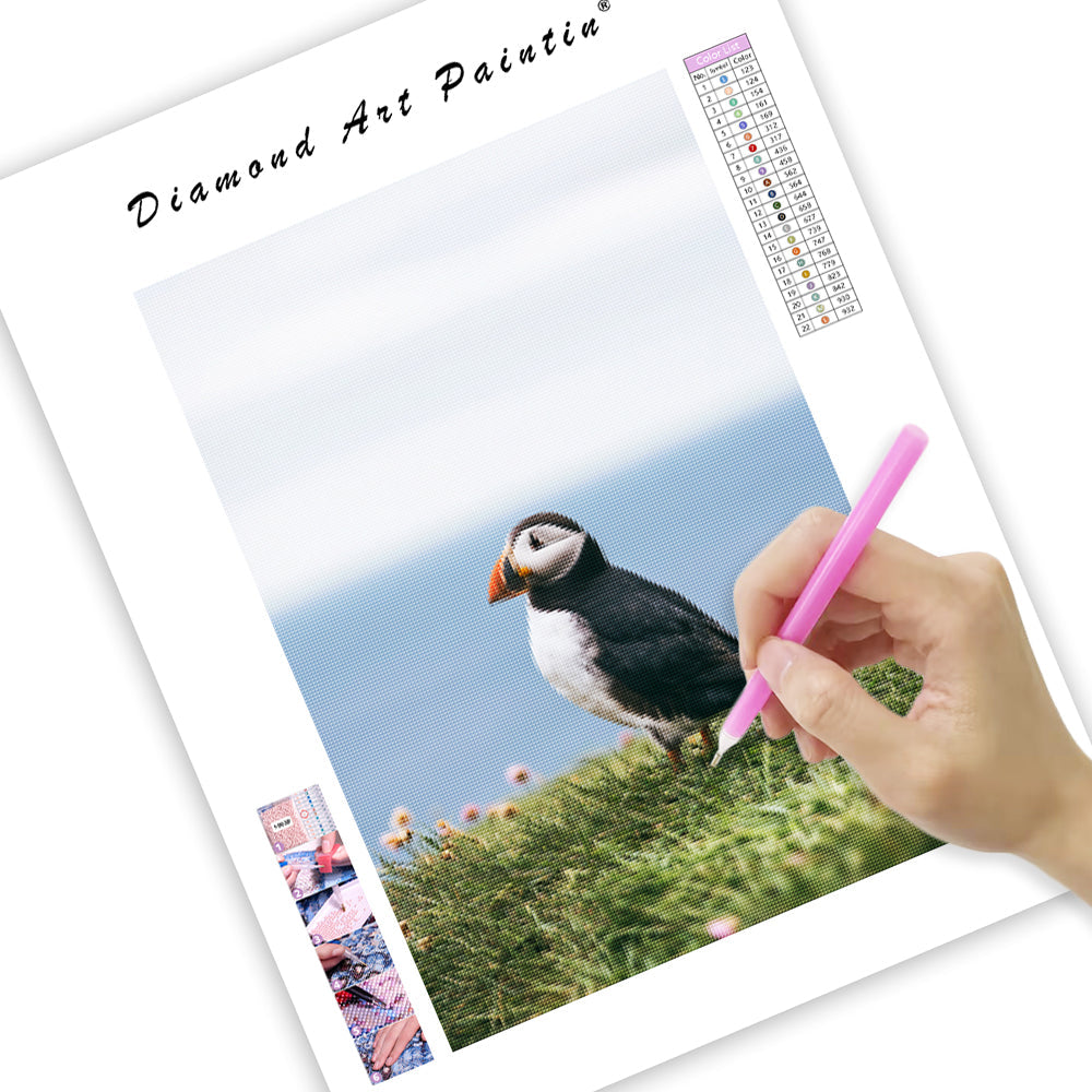 Coastal Puffin - Diamond Painting
