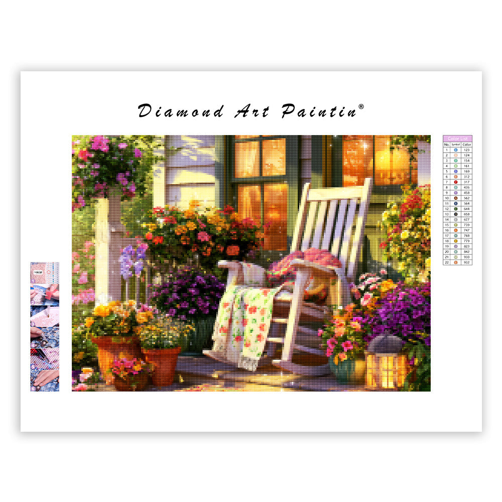 Country Rocking Chair - Diamond Painting