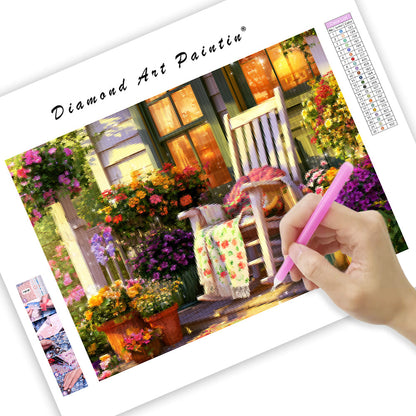 Country Rocking Chair - Diamond Painting