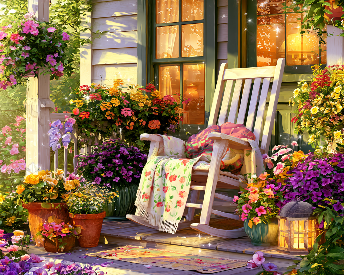 Country Rocking Chair - Diamond Painting