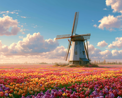 Countryside Windmill - Diamond Painting