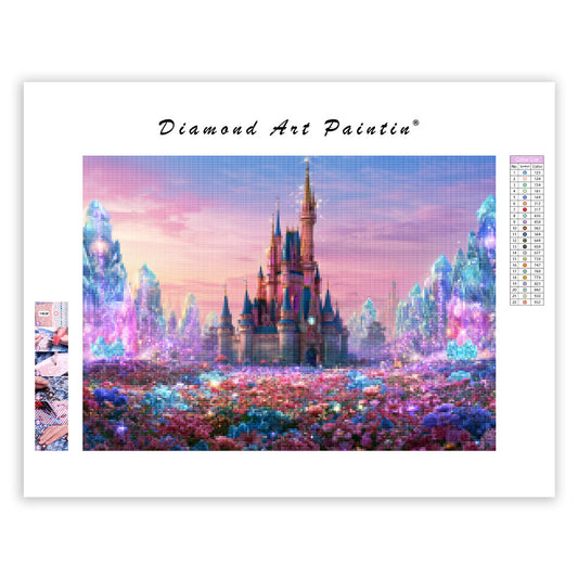 Crystal Castle Garden - Diamond Painting