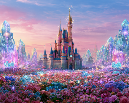 Crystal Castle Garden - Diamond Painting