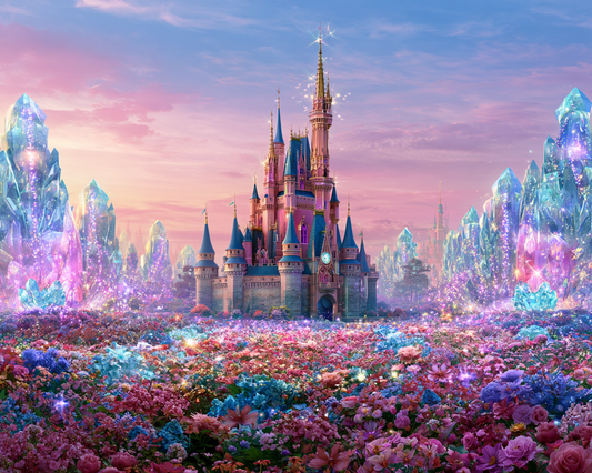 Crystal Castle Garden - Diamond Painting