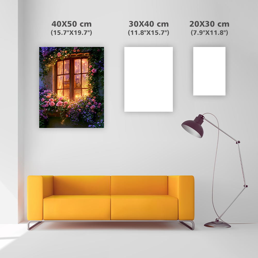 Crystal Cottage Window - Diamond Painting