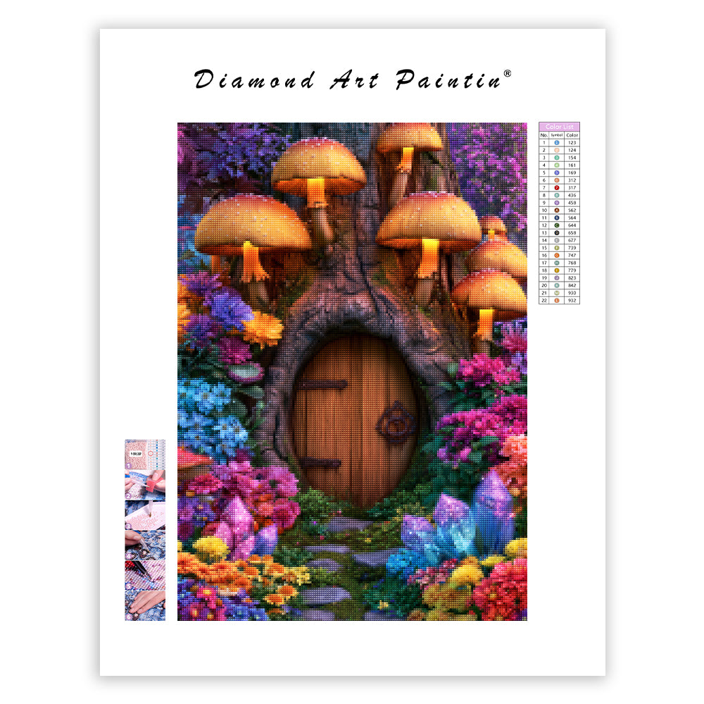 Crystal Fairy Door - Diamond Painting