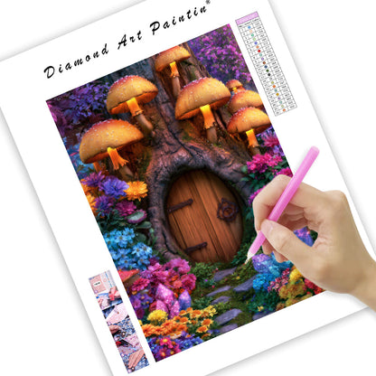 Crystal Fairy Door - Diamond Painting