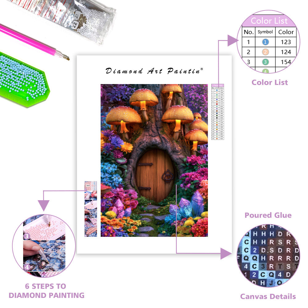 Crystal Fairy Door - Diamond Painting