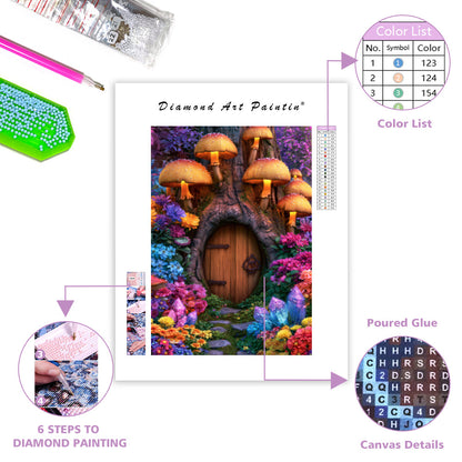 Crystal Fairy Door - Diamond Painting