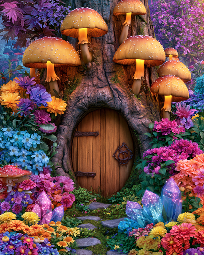 Crystal Fairy Door - Diamond Painting