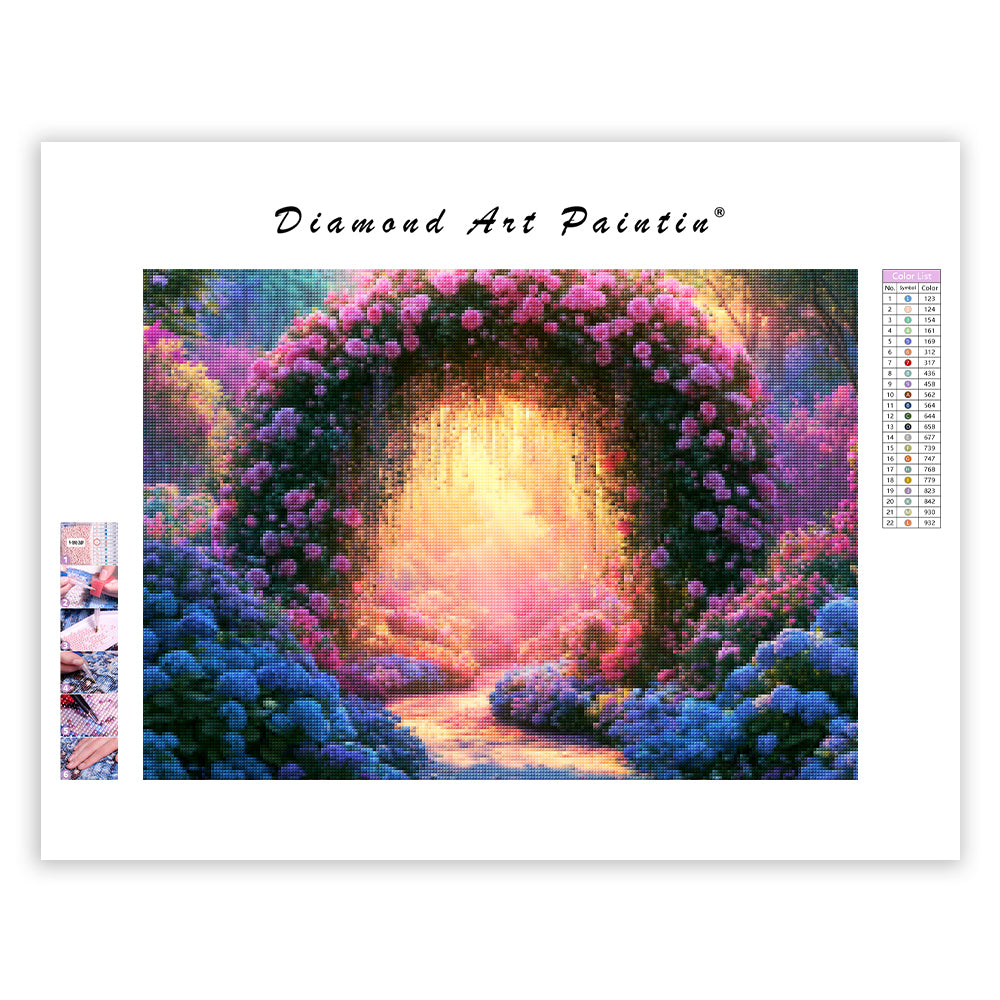 Crystal Garden Arch - Diamond Painting