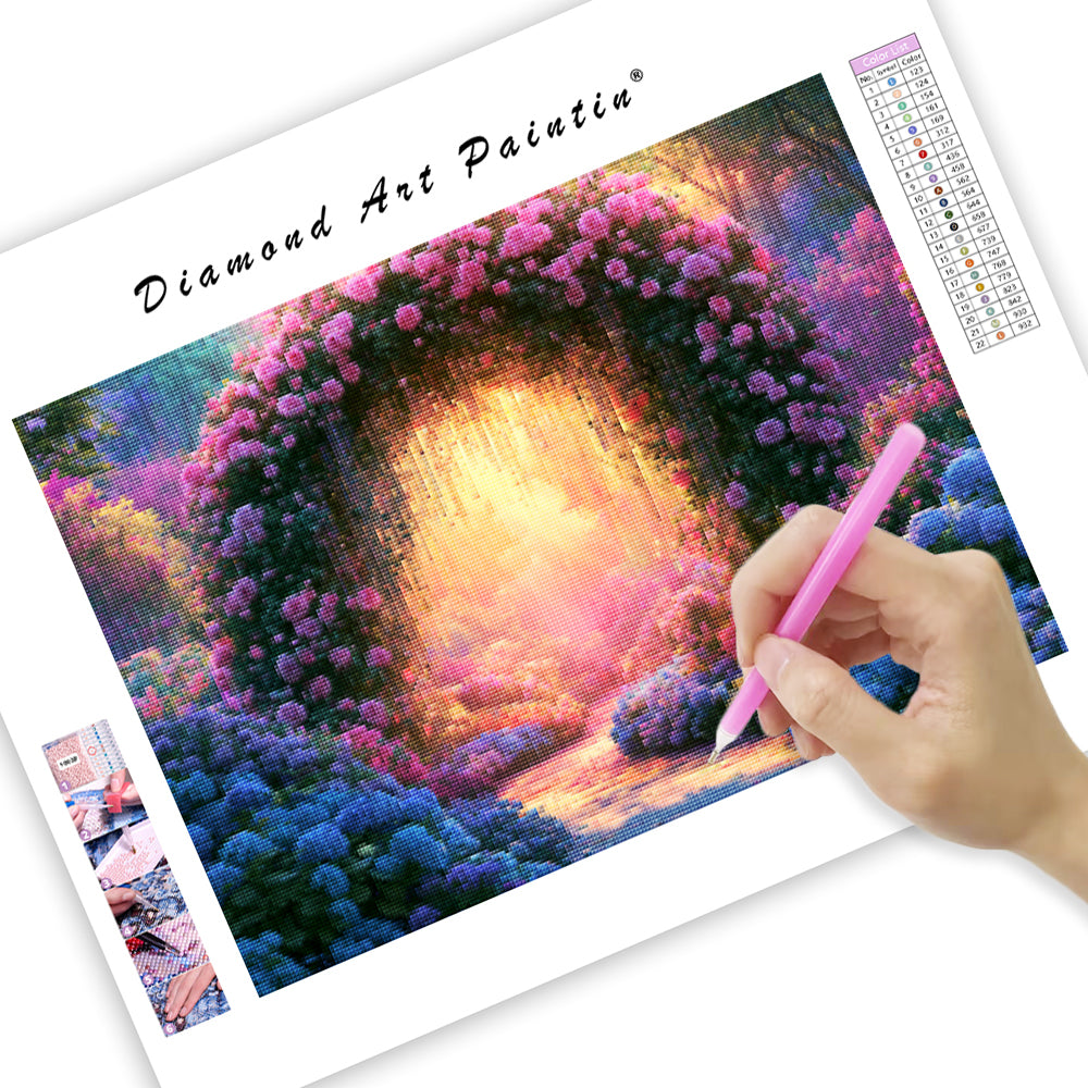 Crystal Garden Arch - Diamond Painting