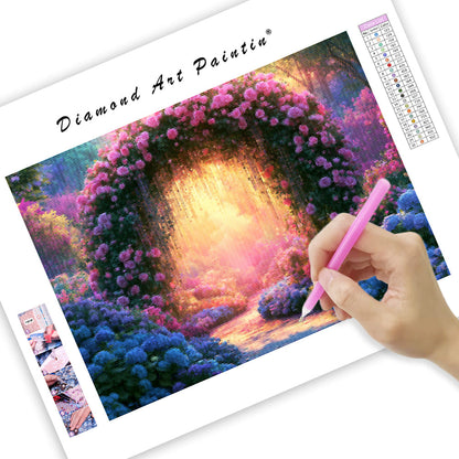 Crystal Garden Arch - Diamond Painting