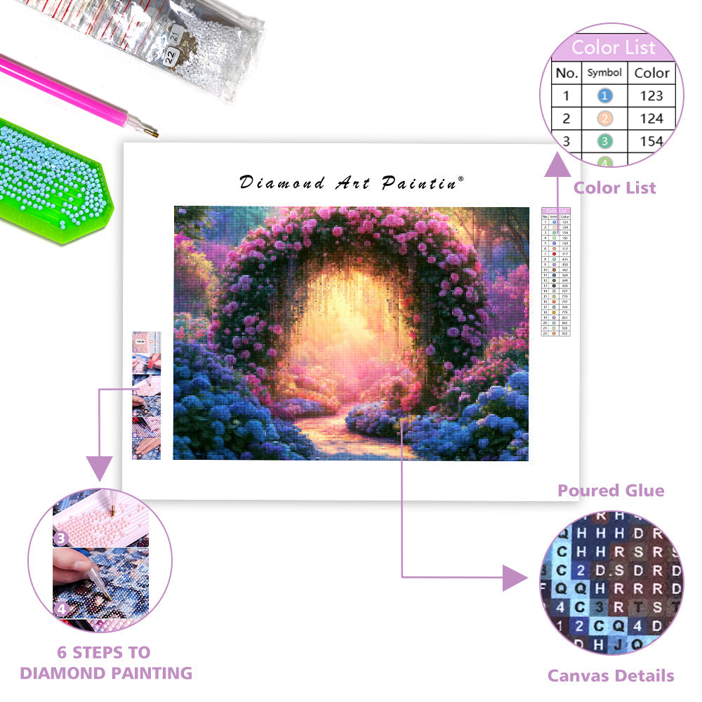 Crystal Garden Arch - Diamond Painting