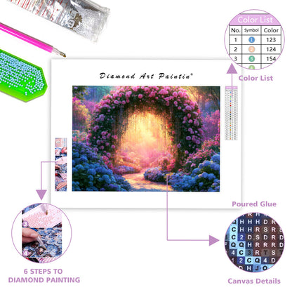 Crystal Garden Arch - Diamond Painting