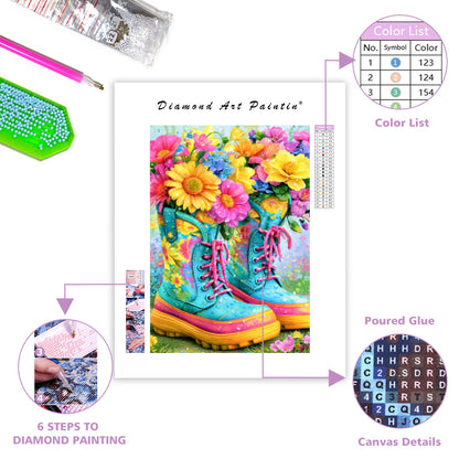 Crystal Rain Boots - Diamond Painting