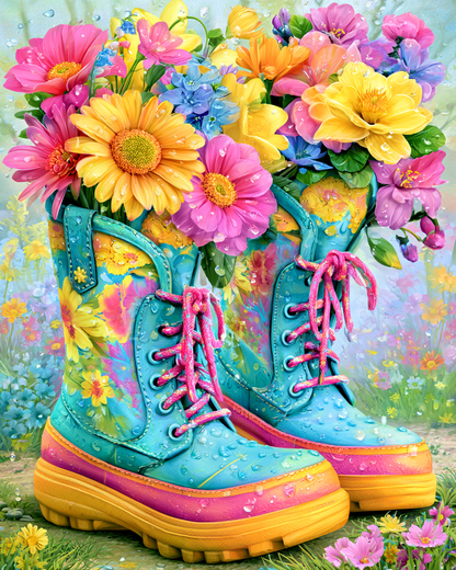 Crystal Rain Boots - Diamond Painting