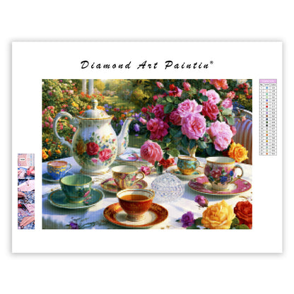 Crystal Tea Garden - Diamond Painting