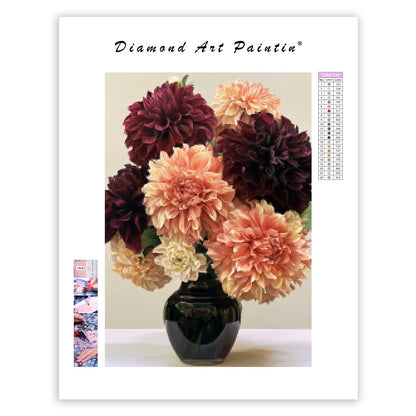 Dahlia Bouquet - Diamond Painting